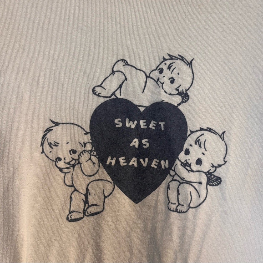 John Galt Sweet As Heaven Graphic Baby Tee